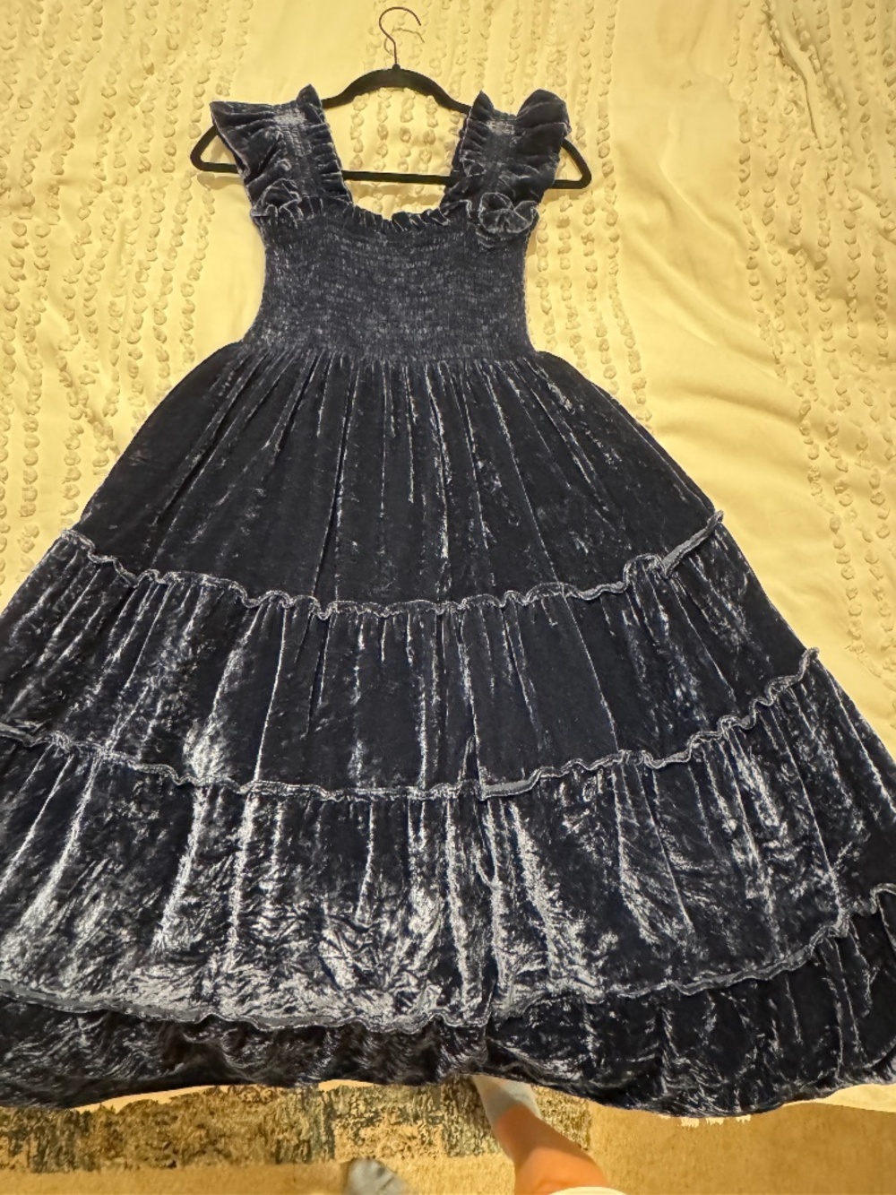 Hill House Nap Dress Velvet Navy